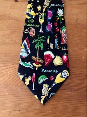 NICOLE MILLER 1996 Silk Handmade Colorful Paradise Tropical Vacation New